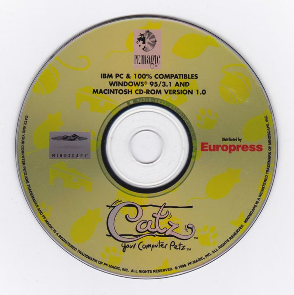 Catz - Your Computer Petz Microsoft Windows PC CD by PC Gamez USA