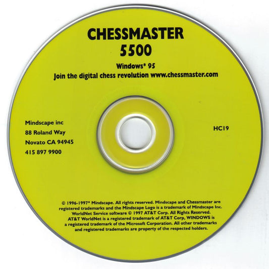 Chessmaster 5500 Microsoft Windows PC CD-PC Gamez USA