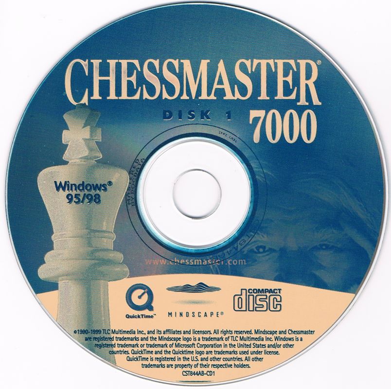 Chessmaster 7000 Disc 1-2 Microsoft Windows PC CD-PC Gamez USA