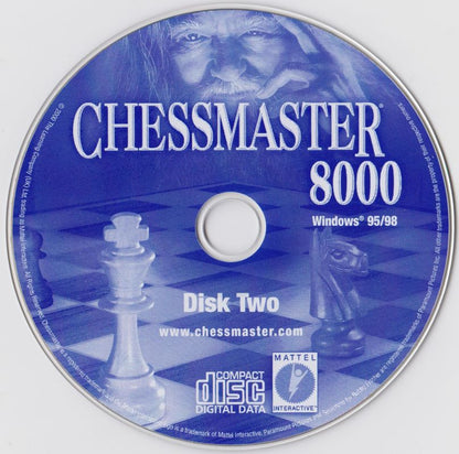 Chessmaster 8000 Disc 1-2 Microsoft Windows PC CD-PC Gamez USA
