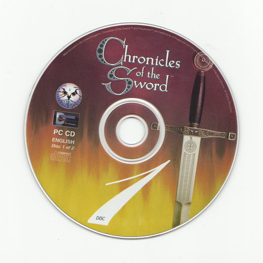 Chronicles of the Sword Psygnosis Disc 1-2 Microsoft Windows PC CD-PC Gamez USA