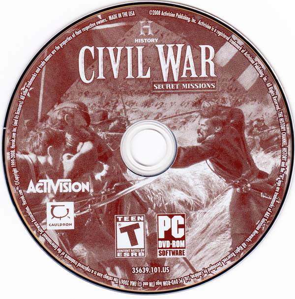 Civil War Secret Missions Microsoft Windows PC DVD by PC Gamez USA