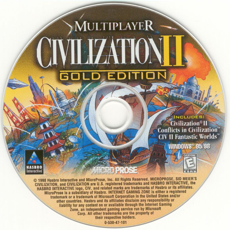 Civilization 2 Multiplayer Gold Edition Microsoft Windows PC CD-PC Gamez USA