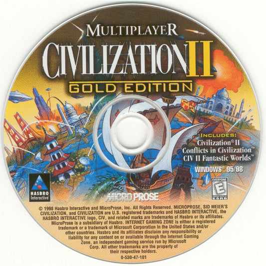 Civilization 2 Multiplayer Gold Edition Microsoft Windows PC CD-PC Gamez USA