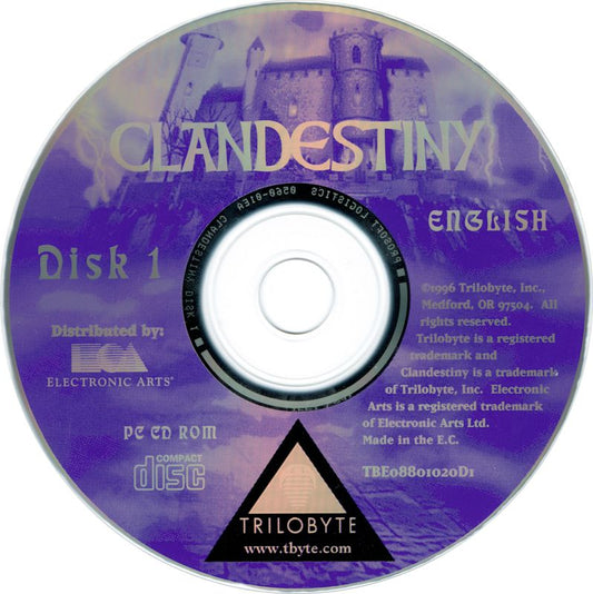 Clandestiny Disc 1-2 Microsoft Windows PC CD-PC Gamez USA