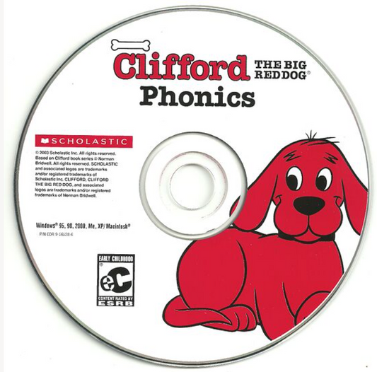 Clifford the Big Red Dog Phonics Microsoft Windows PC CD-PC Gamez USA