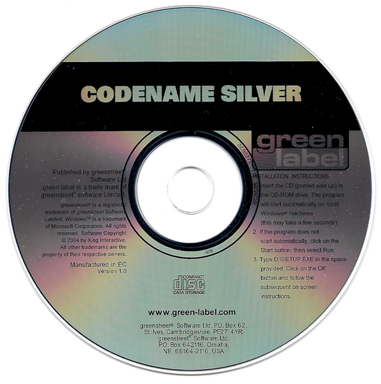 Codename Silver Microsoft Windows PC CD-PC Gamez USA