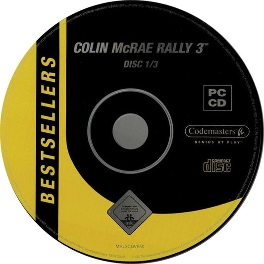 Colin McRae Rally 3 Disc 1-3 Microsoft Windows PC CD-PC Gamez USA