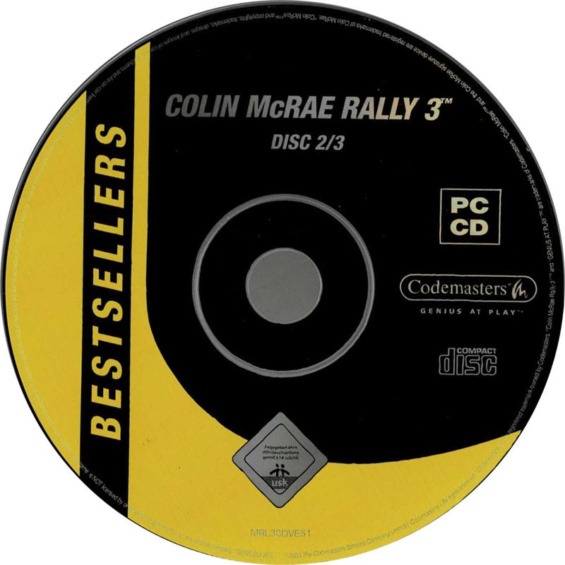 Colin McRae Rally 3 Disc 1-3 Microsoft Windows PC CD-PC Gamez USA