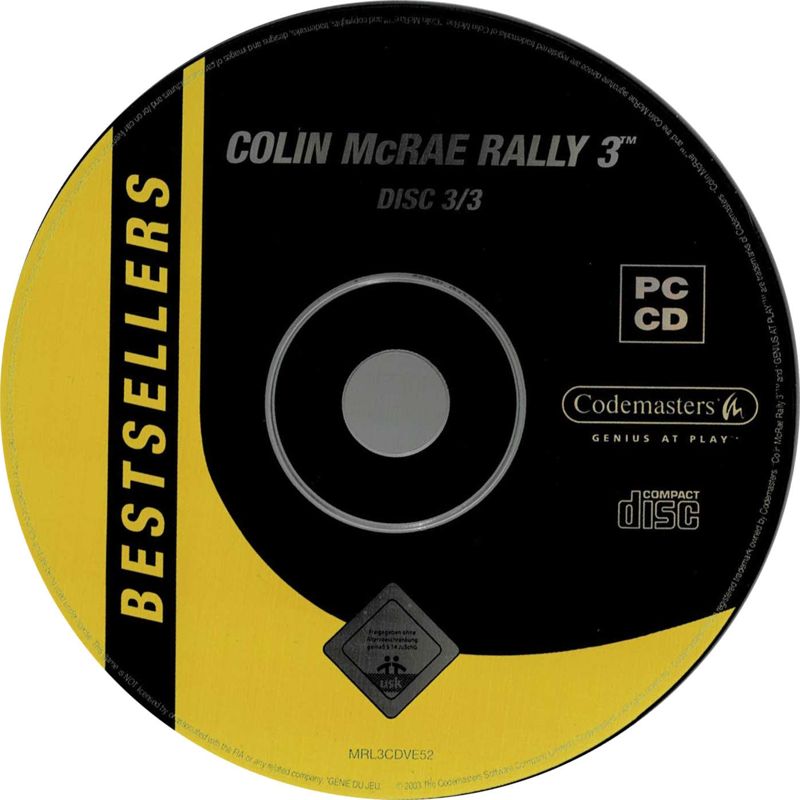 Colin McRae Rally 3 Disc 1-3 Microsoft Windows PC CD-PC Gamez USA