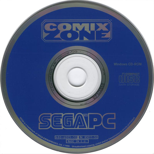 Sega comix zone Microsoft Windows PC CD-PC Gamez USA