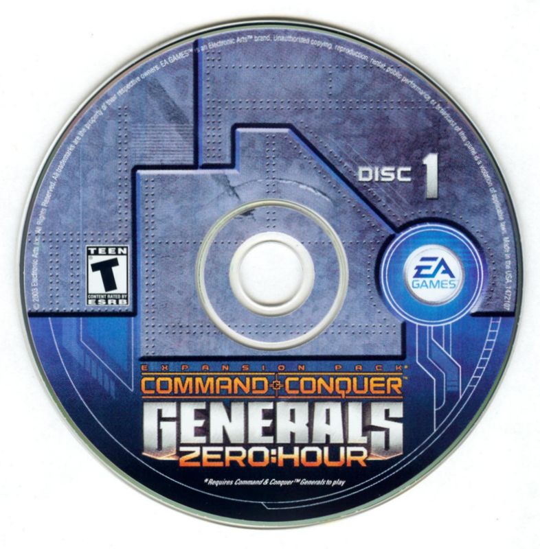 Command & Conquer - Generals - Zero Hour Disc 1-2 Microsoft Windows PC CD-PC Gamez USA