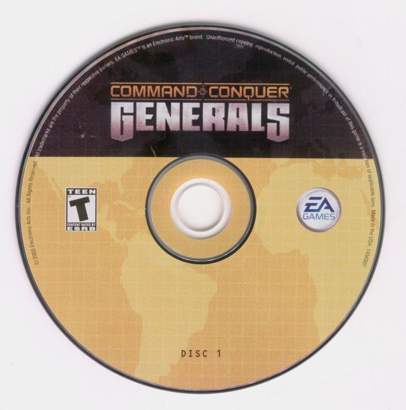 Command & Conquer - Generals Disc 1-2 Microsoft Windows PC CD-PC Gamez USA
