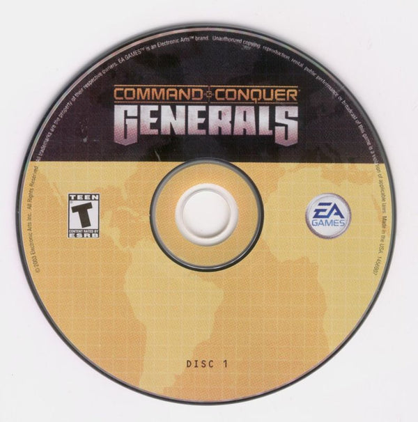Command & Conquer - Generals Disc 1-2 Microsoft Windows PC CD-PC Gamez USA