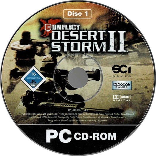Conflict Desert Storm II - Back to Baghdad Disc 1-2 Microsoft Windows PC CD-PC Gamez USA