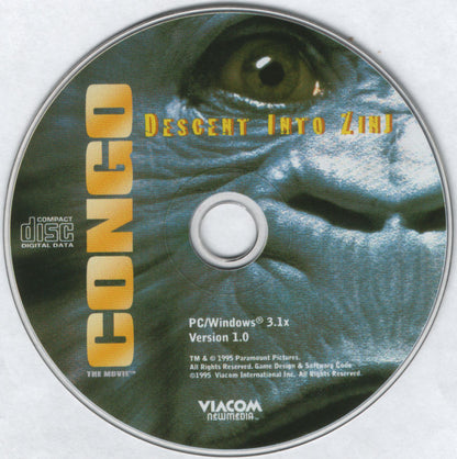Congo - Descent into Zinj Microsoft Windows PC CD-PC Gamez USA