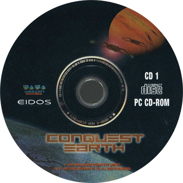 Conquest Earth: First Encounter Disc 1-2 1997 Microsoft Windows PC CD Eidos Acer-PC Gamez USA