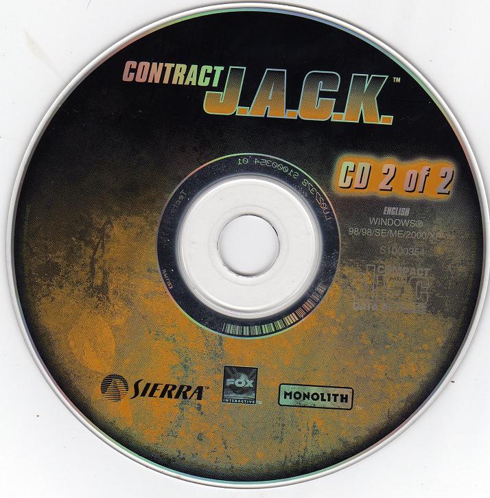 Contract J.A.C.K. Disc 1-2 2003 Microsoft Windows PC CD Sierra Entertainment Monolith-PC Gamez USA