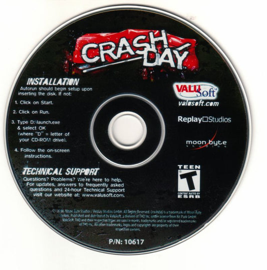 Crashday Microsoft Windows PC CD-PC Gamez USA