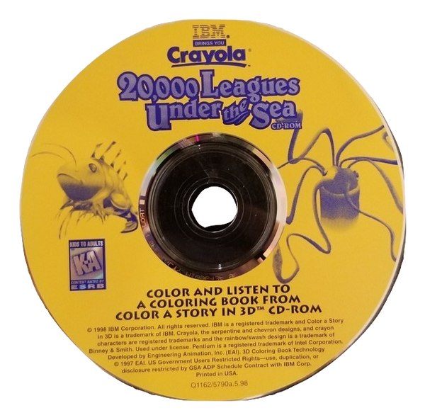 20,000 Leagues Under the Sea physical PC game CD - PC Gamez USA