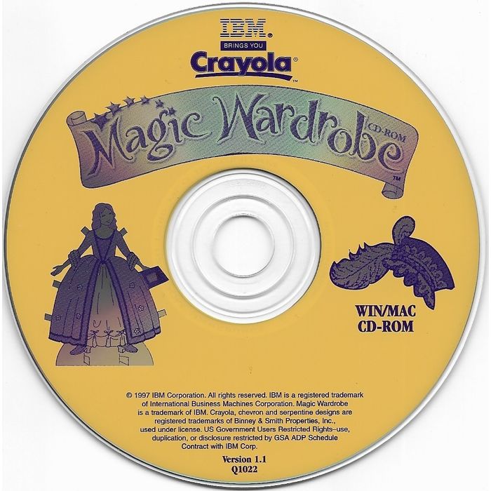 Crayola Magic Princess Wardrobe Microsoft Windows PC CD-PC Gamez USA