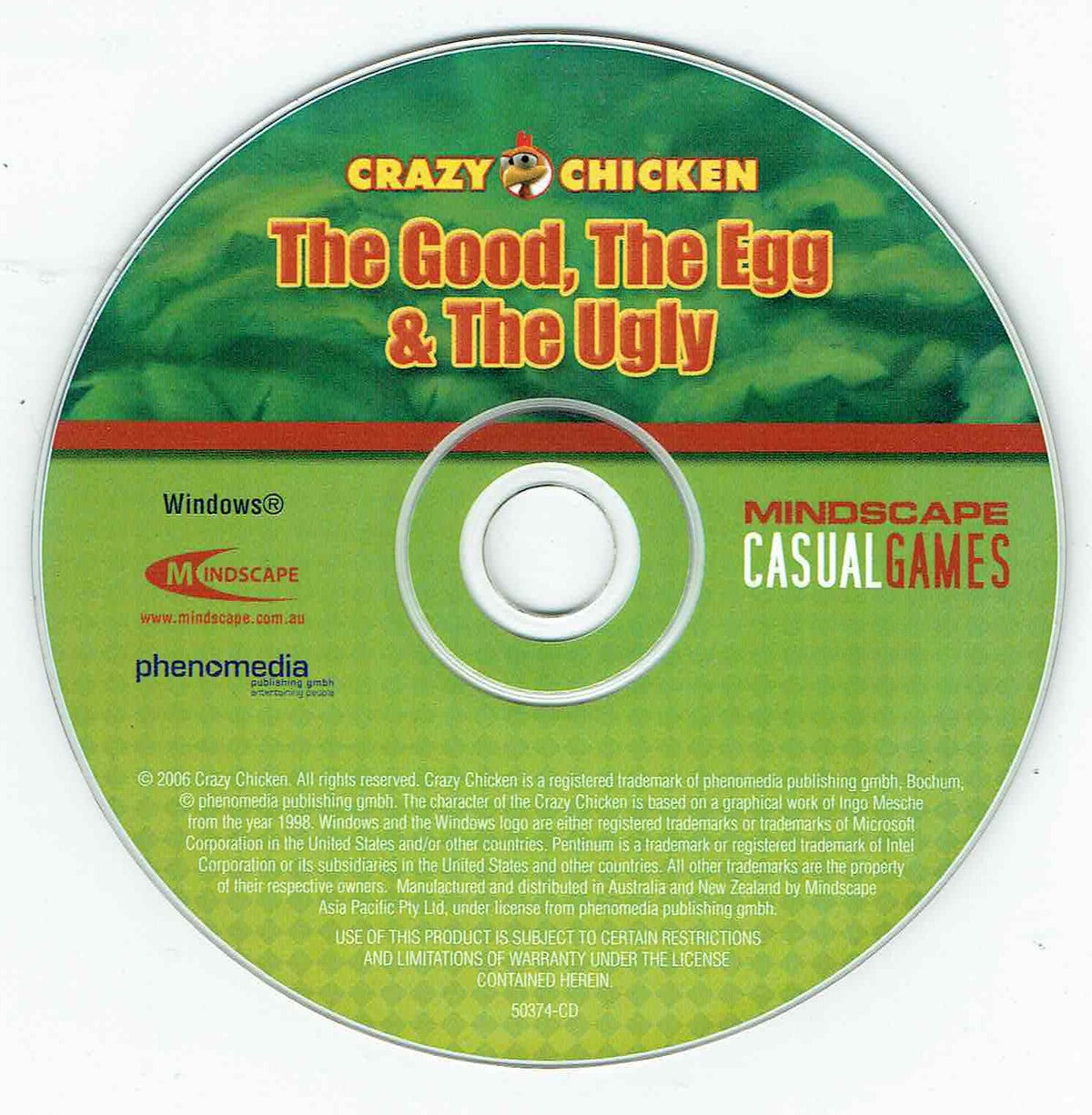 Crazy Chicken The Good The Egg and the Ugly Microsoft Windows PC CD by PC Gamez USA