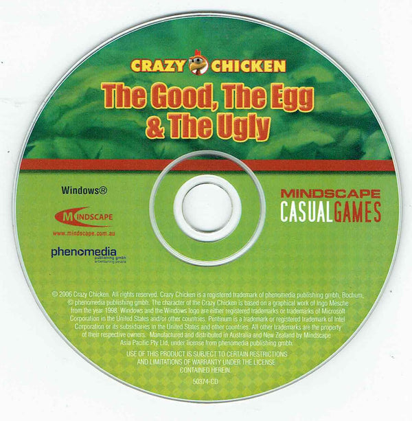 Crazy Chicken The Good The Egg and the Ugly Microsoft Windows PC CD by PC Gamez USA