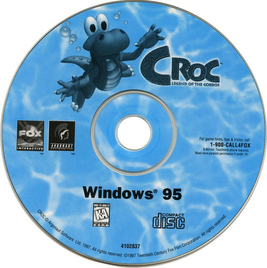Croc Legend of the Gobbos Microsoft Windows PC CD-PC Gamez USA