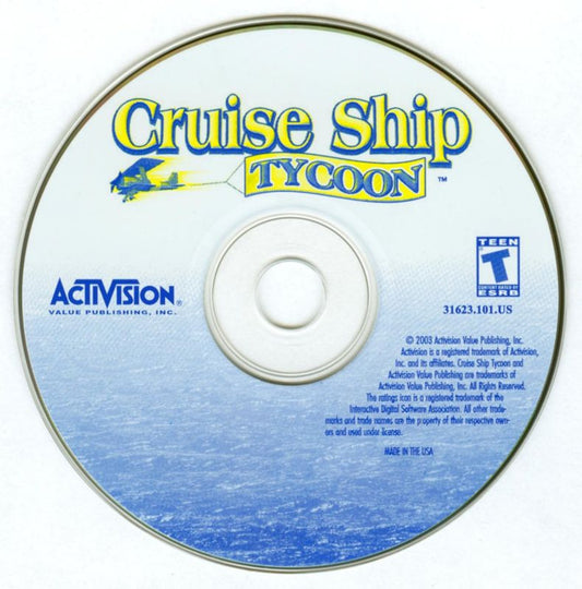Cruise Ship Tycoon Microsoft Windows PC CD-PC Gamez USA