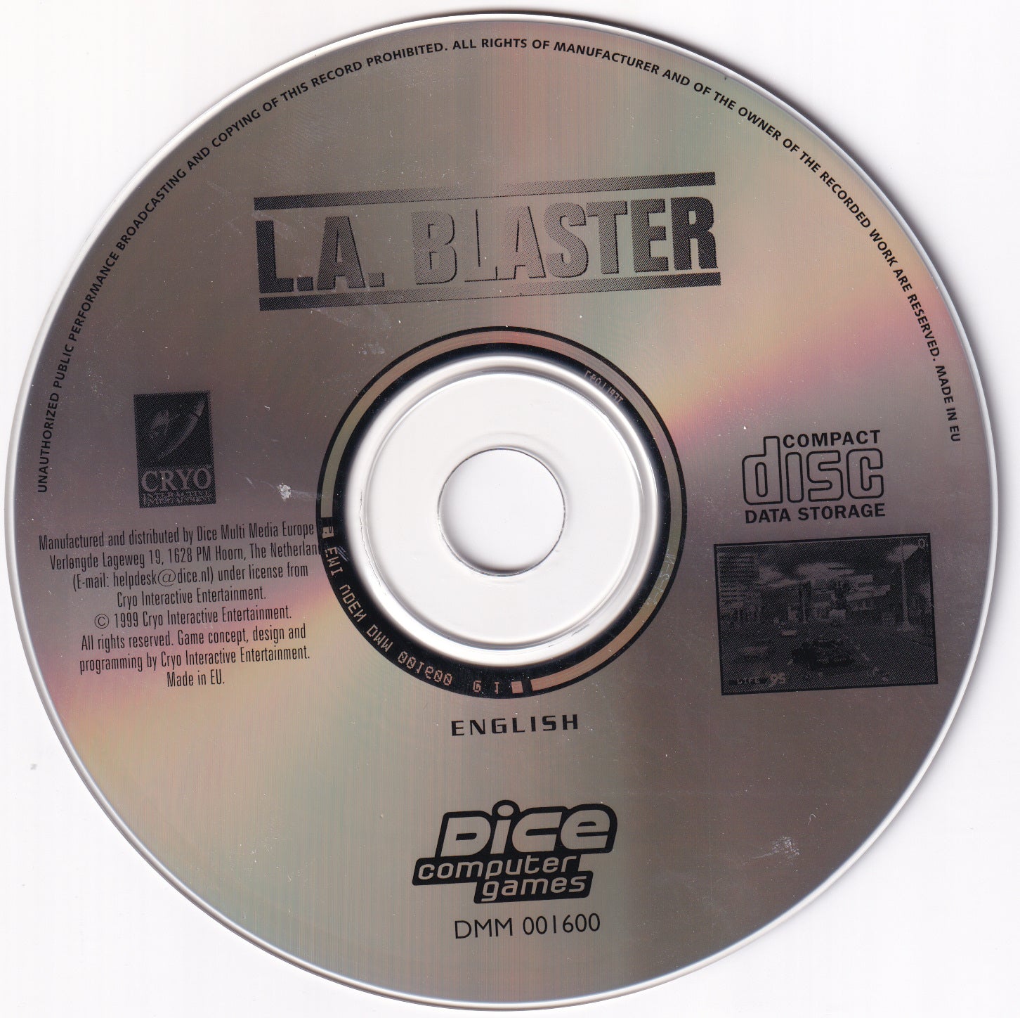 Cryo LA Blaster Microsoft Windows PC CD-PC Gamez USA