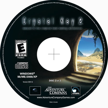 Crystal Key II The Far Realm Disc 1-2 Microsoft Windows PC CD-PC Gamez USA