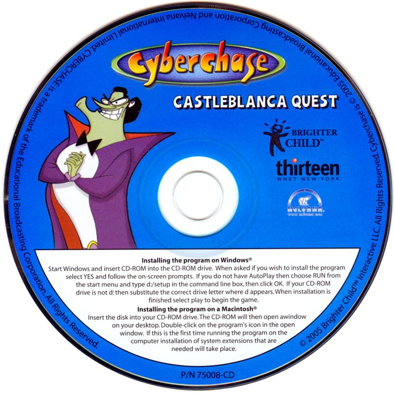 Cyberchase - Castleblanca Quest Microsoft Windows PC CD-PC Gamez USA