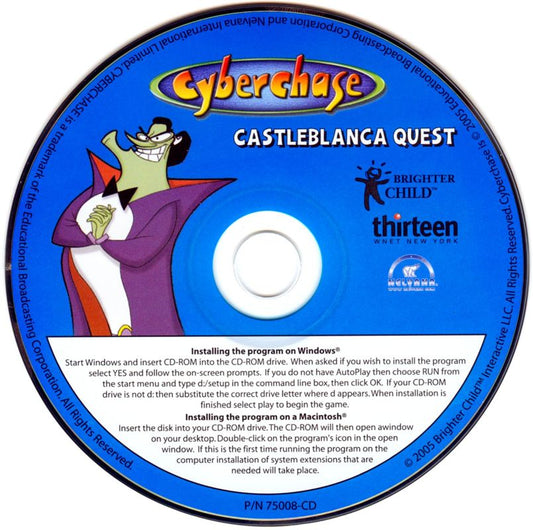Cyberchase - Castleblanca Quest Microsoft Windows PC CD-PC Gamez USA