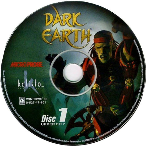 Dark Earth Disc 1-2 1997 Microsoft Windows PC CD Kalisto InfoGrames-PC Gamez USA