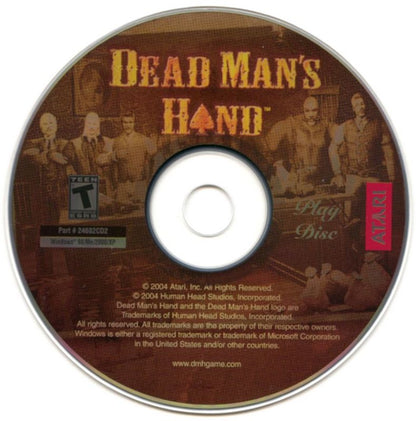 Dead Man's Hand Disc 1-2 RWKH-LNBT-J84P-9FEZ-SD6G-FE83 Microsoft Windows PC CD-PC Gamez USA