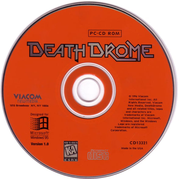 Death Drome Microsoft Windows PC CD-PC Gamez USA