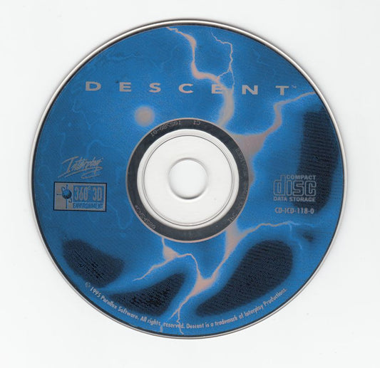 Descent Microsoft Windows PC CD-PC Gamez USA