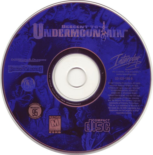 Descent to Undermountain Microsoft Windows PC CD-PC Gamez USA
