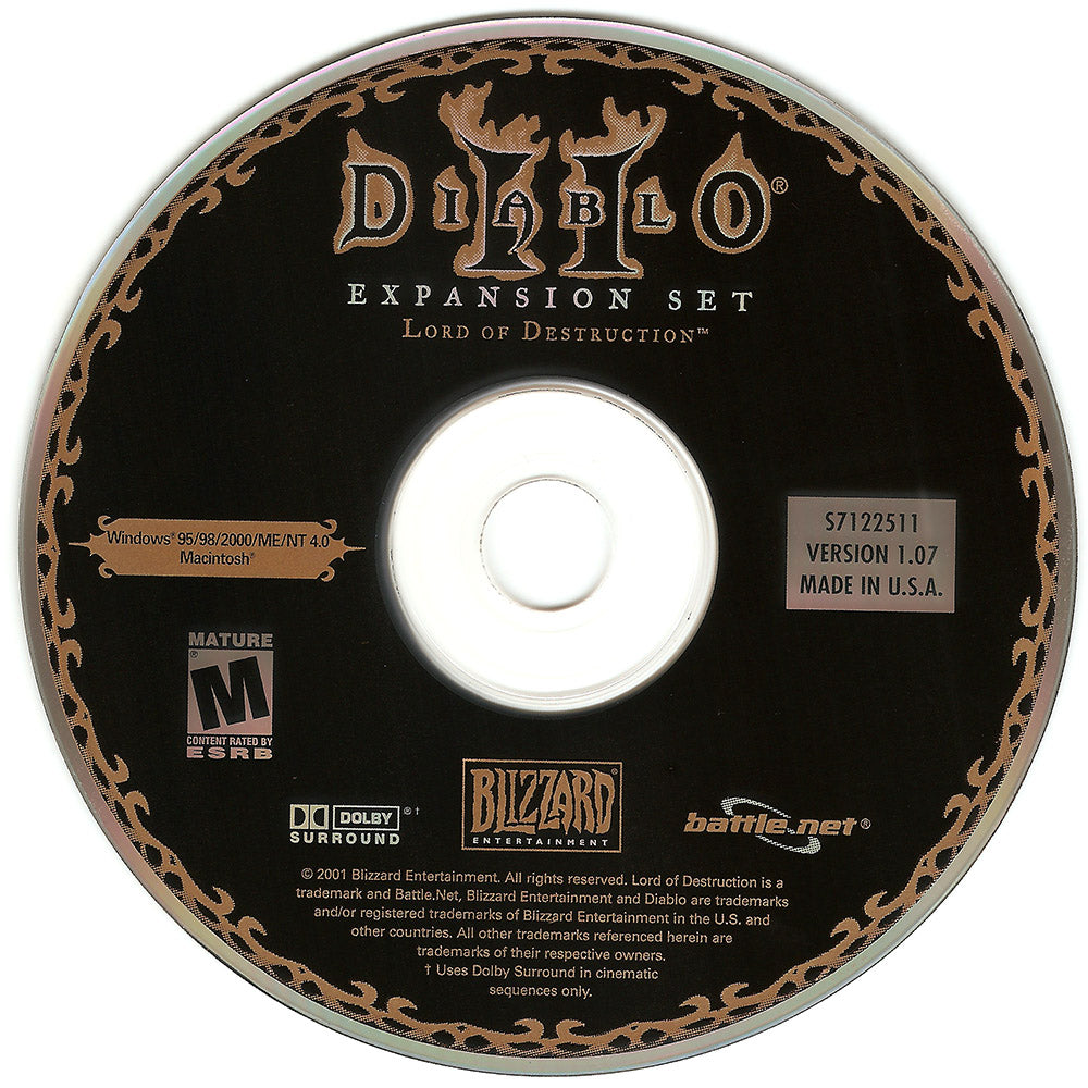 Diablo II - Lord Of Destruction Microsoft Windows PC CD-PC Gamez USA