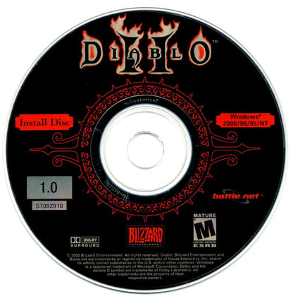 Diablo II Disc 1-3 Microsoft Windows PC CD-PC Gamez USA