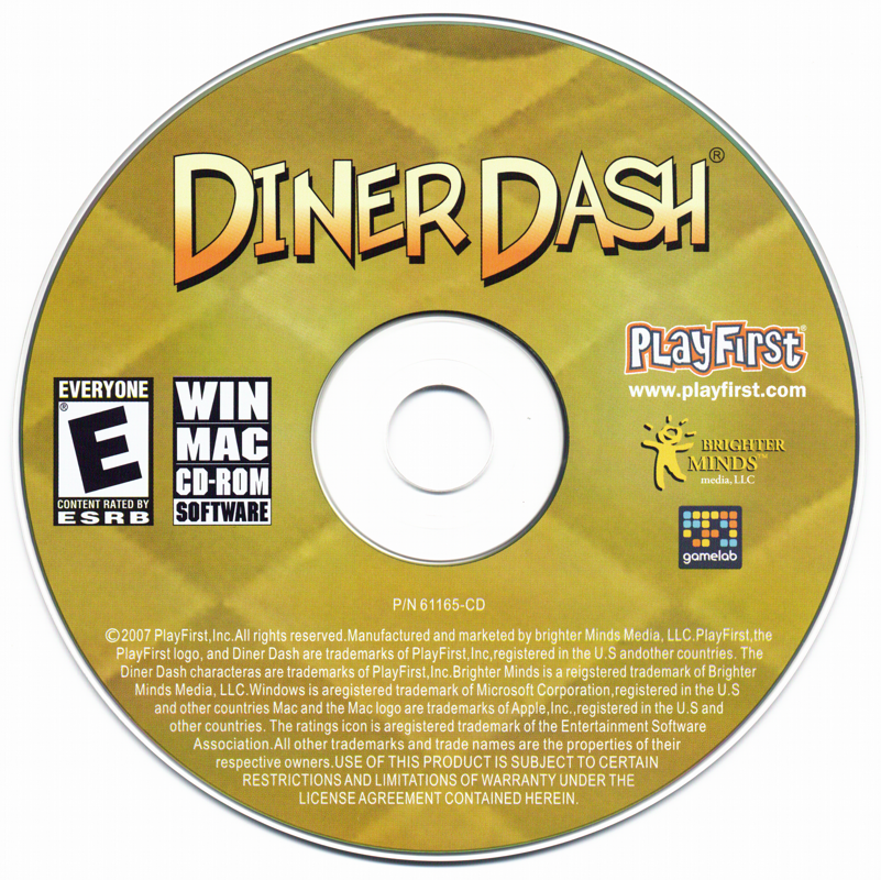 Diner Dash Microsoft Windows PC CD-PC Gamez USA