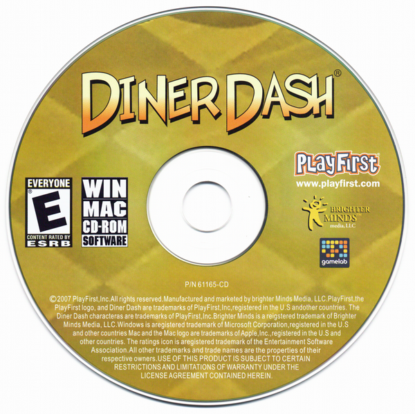 Diner Dash Microsoft Windows PC CD-PC Gamez USA