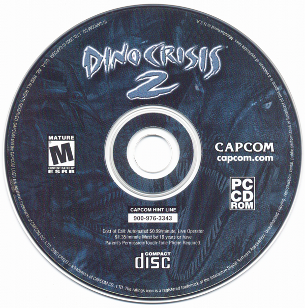 Dino Crisis 2 Microsoft Windows PC CD-PC Gamez USA