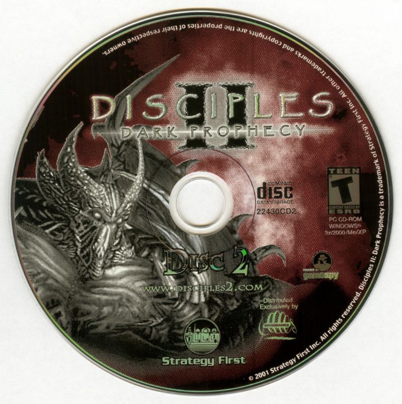 Disciples II Dark Prophecy Disc 1-2 Microsoft Windows PC CD-PC Gamez USA