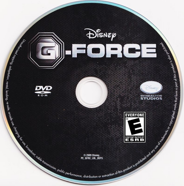 Disney G-Force Microsoft Windows PC DVD by PC Gamez USA