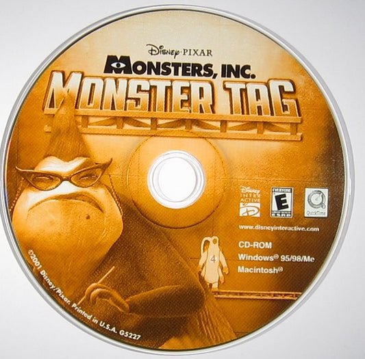 Disney Pixar Monsters Inc Monster Tag Microsoft Windows PC CD-PC Gamez USA