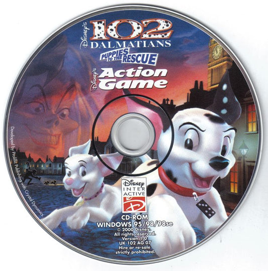 Disney's 102 Dalmatians Puppies to the Rescue Microsoft Windows PC CD-PC Gamez USA