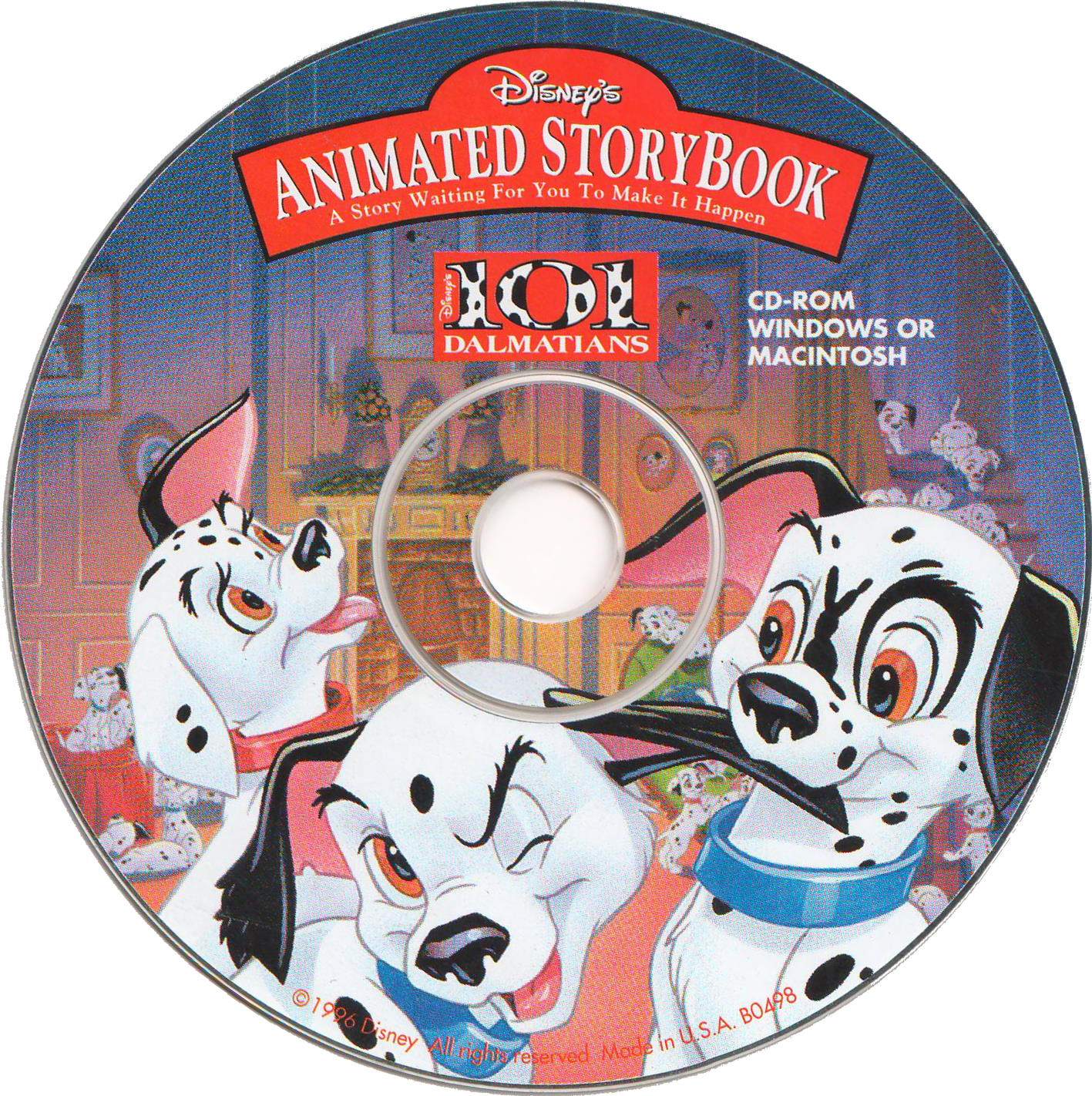 Disney's Animated Storybook 101 Dalmatians Microsoft Windows PC CD-PC Gamez USA