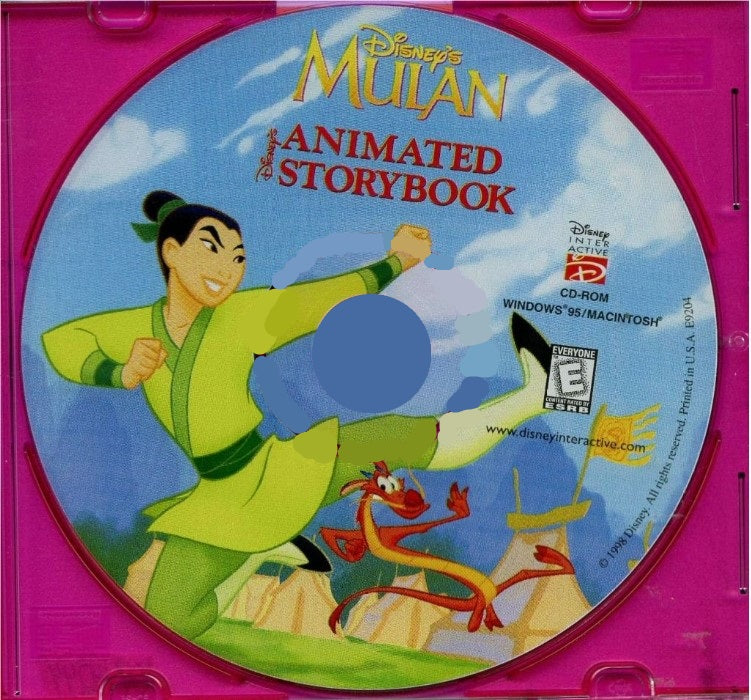 Disney's Animated Storybook Mulan Microsoft Windows PC CD-PC Gamez USA