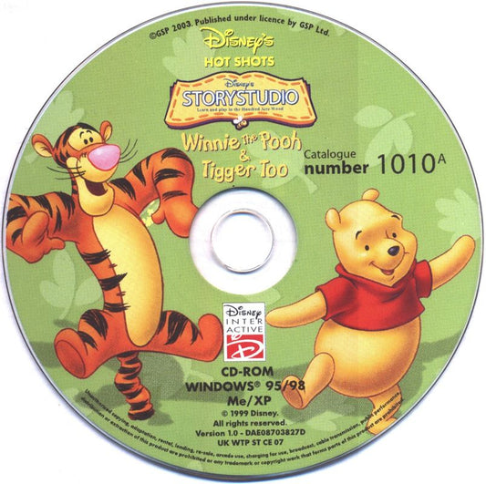 Disney's Animated Storybook Winnie the Pooh Tigger Too Microsoft Windows PC CD-PC Gamez USA